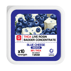 D Squared Worldwide Inc THCA Rosin Concentrates Blue Cheese THCA Live Rosin Badder Concentrate
