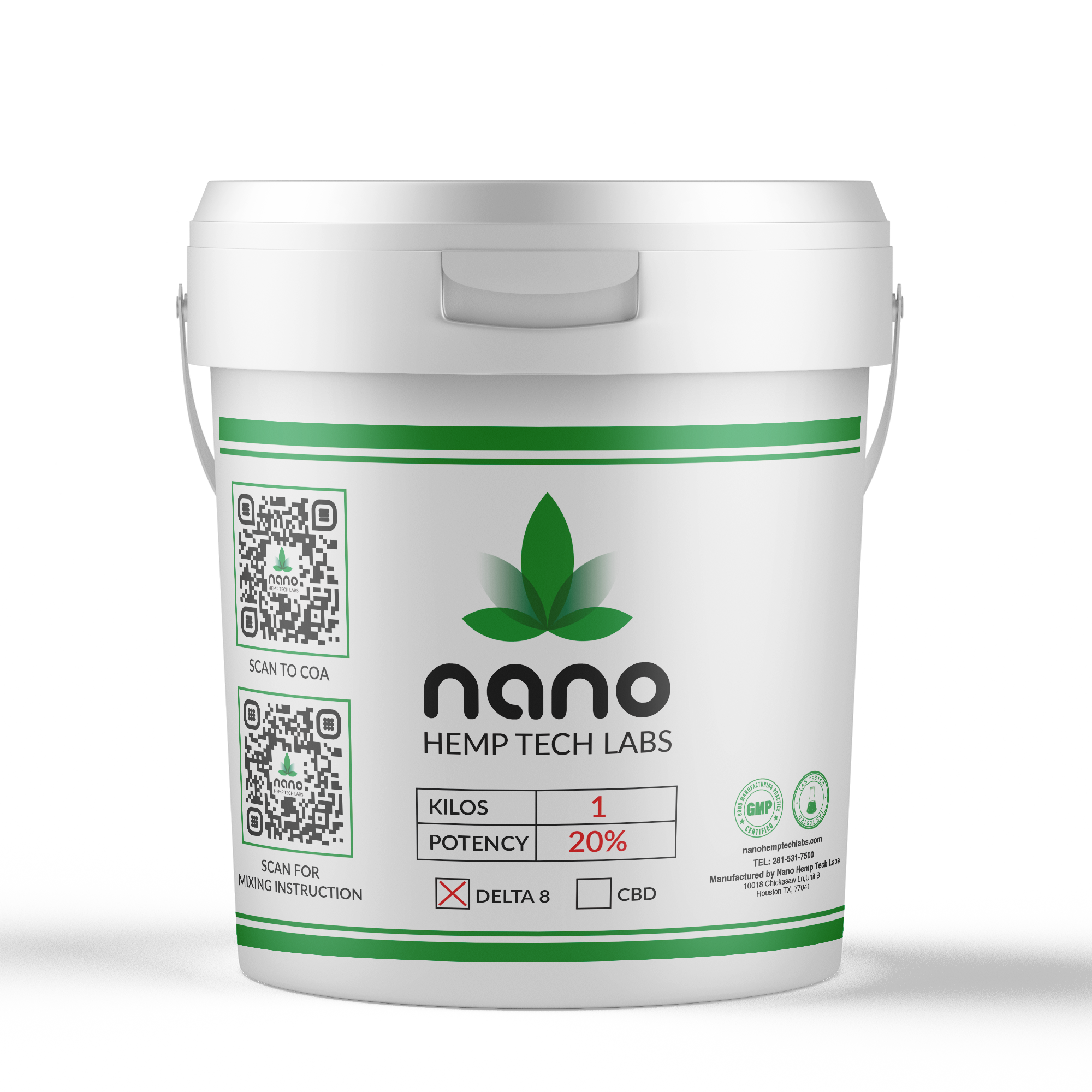 Delta 8 Powder - Nano D8 - Water Soluble Delta 8