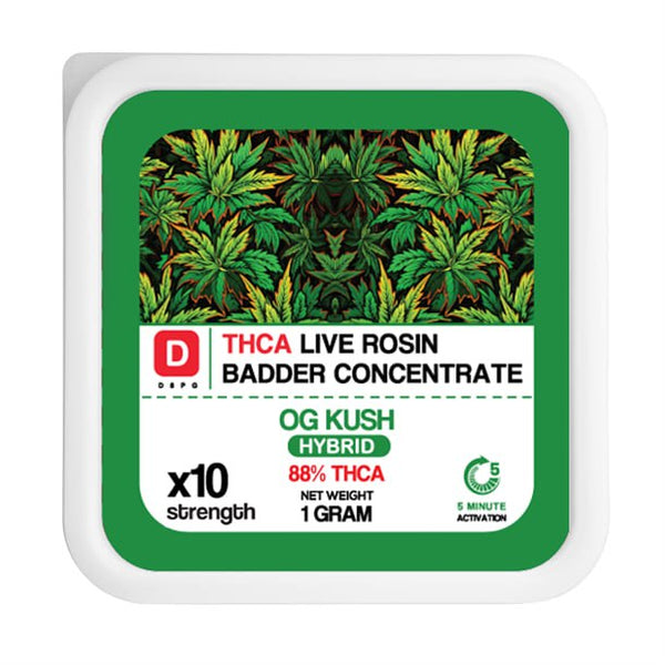 D Squared Worldwide Inc THCA Rosin Concentrates OG Kush THCA Live Rosin Badder Concentrate
