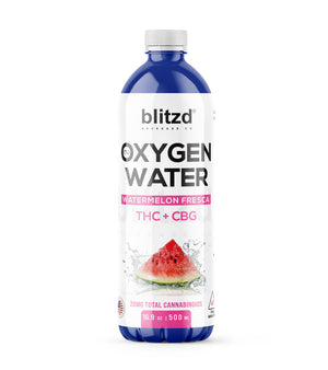D Squared Worldwide Inc Beverages THC Oxygen Water - Watermelon Fresca - Case of 24 Bottles