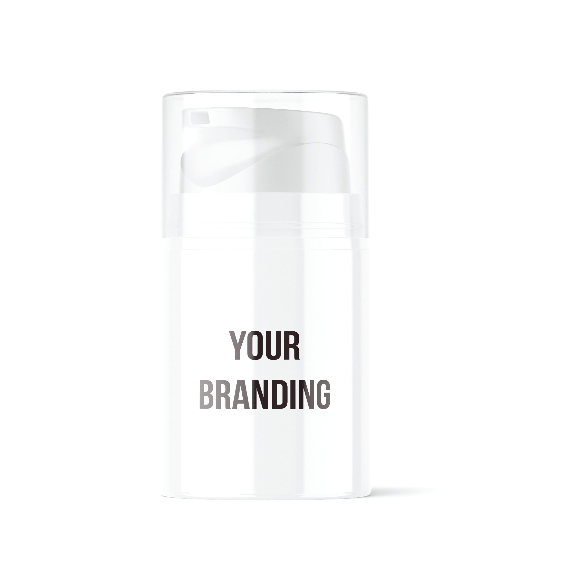 D Squared Worldwide Inc White Label 1250mg total cannabinoids / Gel Bottle 50mL with Pump / 100 Units THC Arctic Cooling Gel - 1250mg - 50mL