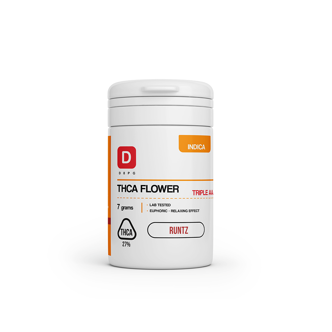 D Squared Worldwide Inc Smokables Runtz - INDICA THCA Flower - 7grams
