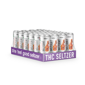 D Squared Worldwide Inc Beverages Blood Orange Delta 9 Seltzer Drinks - THC Seltzer Drinks - Case of 24 Cans