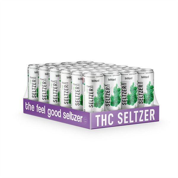 D Squared Worldwide Inc Beverages Lime Delta 9 Seltzer Drinks - THC Seltzer Drinks - Case of 24 Cans