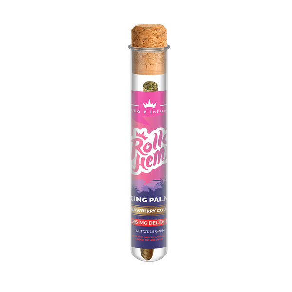 D Squared Worldwide Inc Smokables Strawberry Cough Delta 8 Pre Roll - King Palm