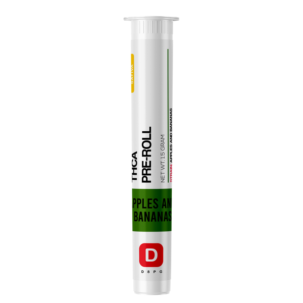 D Squared Worldwide Inc Smokables Apples and Bananas - SATIVA THCA Pre Roll